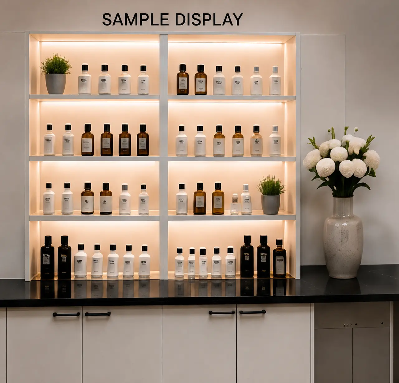 Cosmetic chemist developing skincare formulation